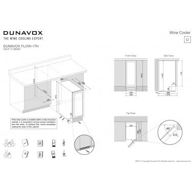 Винный шкаф Dunavox DAUF-17.58DBH