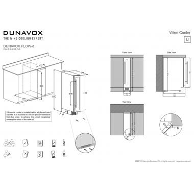 Винный шкаф Dunavox DAUF-8.23SS