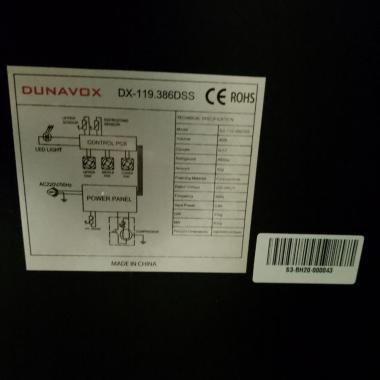 Винный шкаф Dunavox DX-119.386DSS - уценка